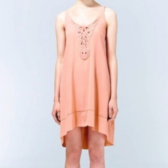 Aritzia Wilfred Lazare Silk Tan Dress XS - Picture 6 of 13
